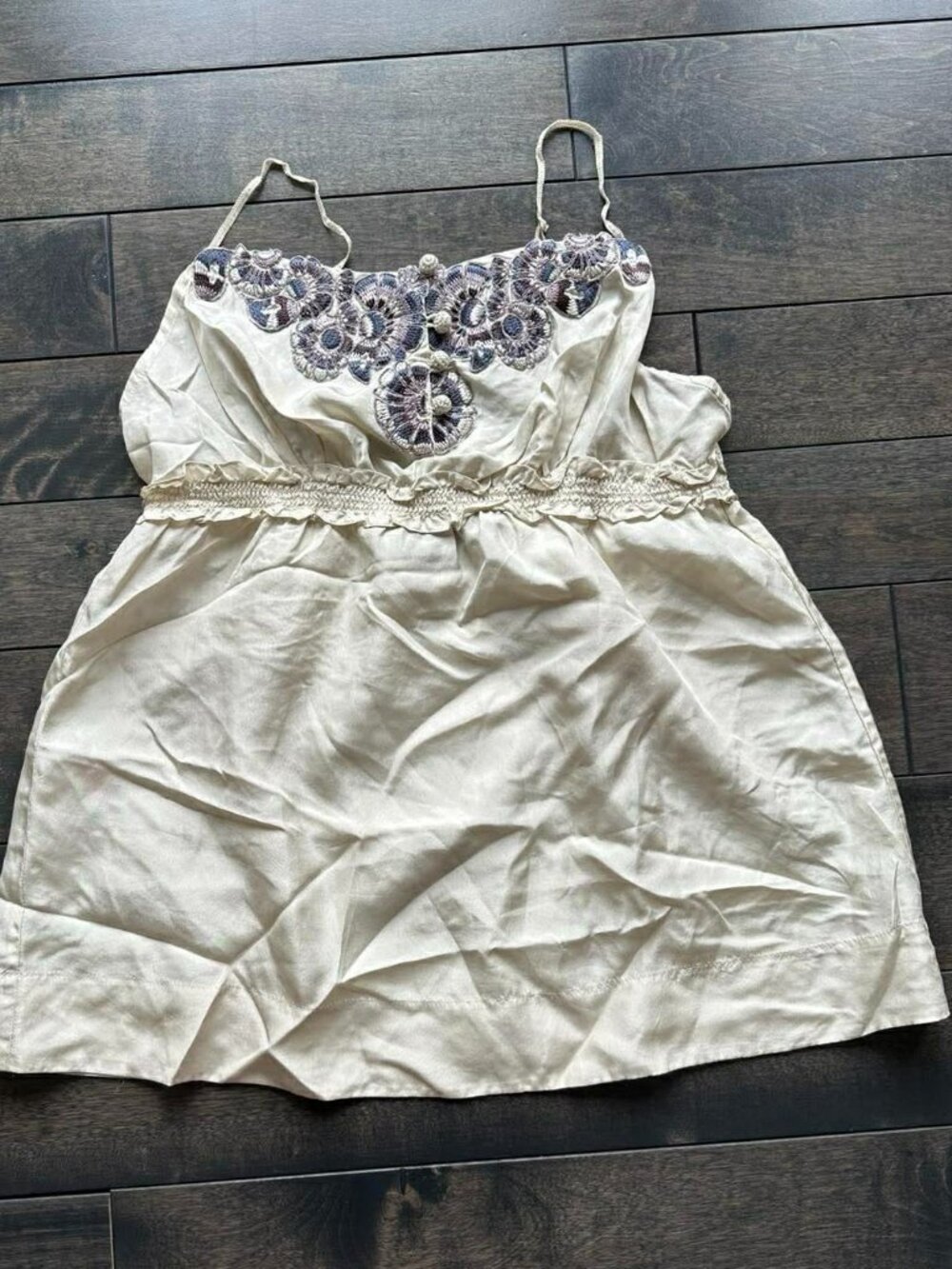 BCBG Embroidered Tank Top